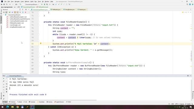[Java v108] Karakteres bemeneti streamek (Reader) смотреть онлайн