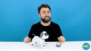 Очень умная СОБАКА-РОБОТ! Разговаривает и кувыркается!
