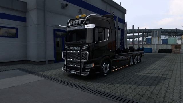 ETS2 MOD TEST HOW TO MAKE A HOOKLIFT SCANIA R TANDEM -Thrustmaster T80 Red Legend Edition смотреть онлайн