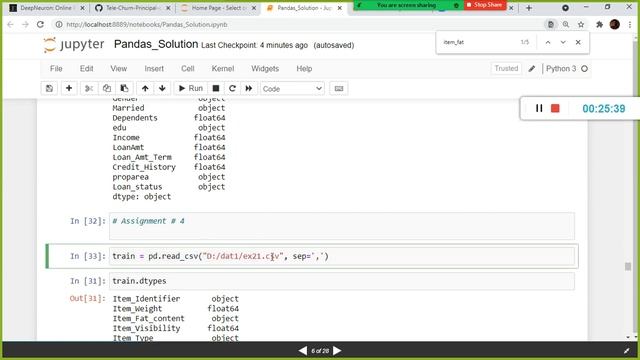 Pandas Assignment Solution Part 1 смотреть онлайн