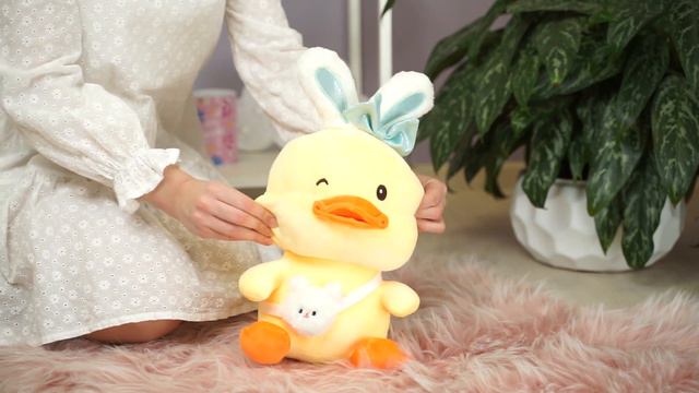 Мягкая игрушка "Утенок-заяц" 35 см смотреть онлайн