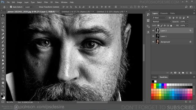 Powerful Black & White Conversion Technique in Photoshop - Create Dramatic Photos with Calculations смотреть онлайн