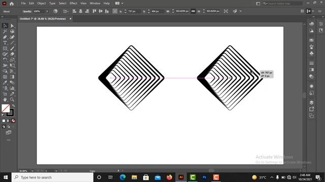 Geometric Vector Shapes Vol -1 | Blend Tool In Adobe Illustrator смотреть онлайн