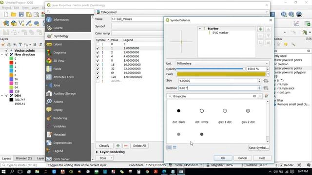 Visualisation of flow directions using 'Arrow' symbols #Qgis #FlowDirection смотреть онлайн