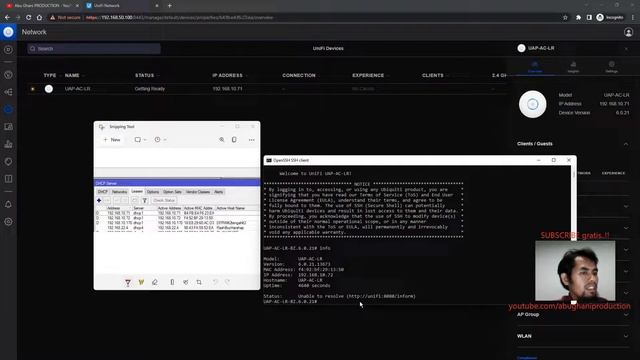 BEDA SEGMENT Ip Addres Begini Cara Adopsi AP UNIFI ke Controller Satu Jam Beres AbughaniPRODUCTION смотреть онлайн