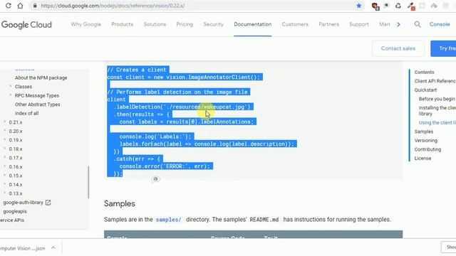 Using Google Vision API with Node JS App смотреть онлайн