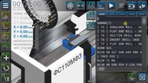 Работа в Симуляторе фрезерного станка с ЧПУ с использованием нескольких инструментов