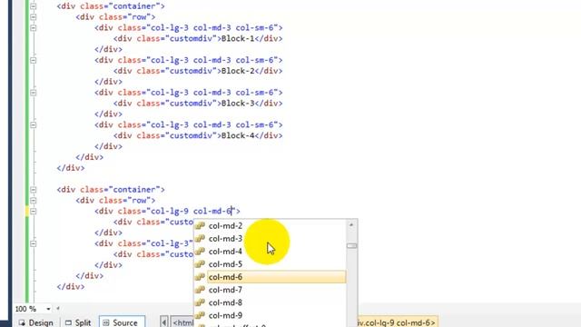 How to use grid system classes and nested grid system in bootstrap in Hindi Bootsrap tutorials i смотреть онлайн
