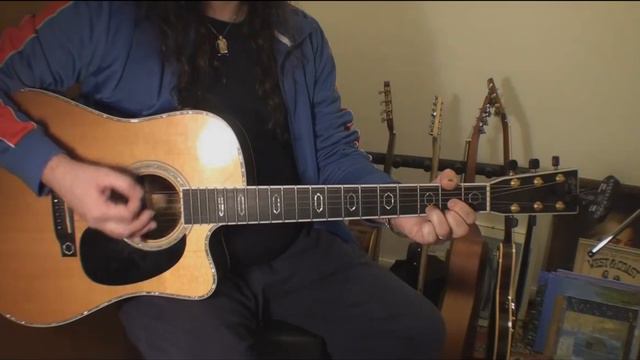 Chord Sequences Strumming 1 D - Dmaj7 - A - Am смотреть онлайн