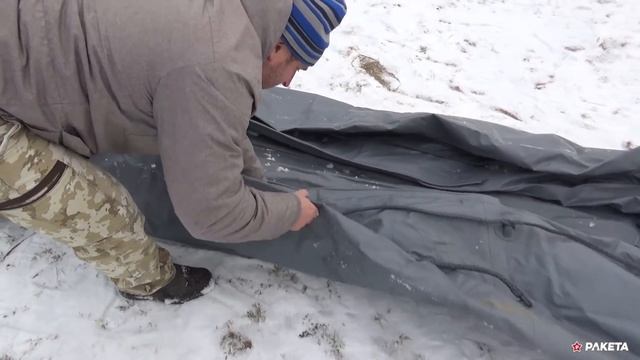 Сворачиваем ПВХ лодку зимой смотреть онлайн