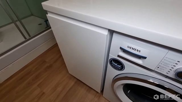 Хорошая мебель для ванной комнаты на заказ. Обзор заказа и стоимость. смотреть онлайн