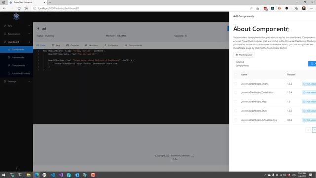 Universal Dashboard - Active Directory Password Reset смотреть онлайн