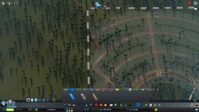 Прохождение Cities Skylines (Green Cities) #20 Рокфилд смотреть онлайн