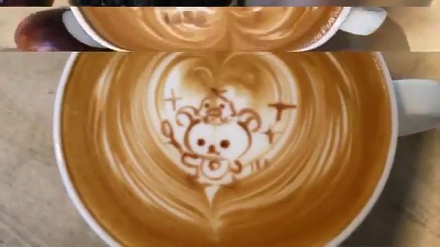 Латте арт - искусство рисовать на кофе #22 смотреть онлайн