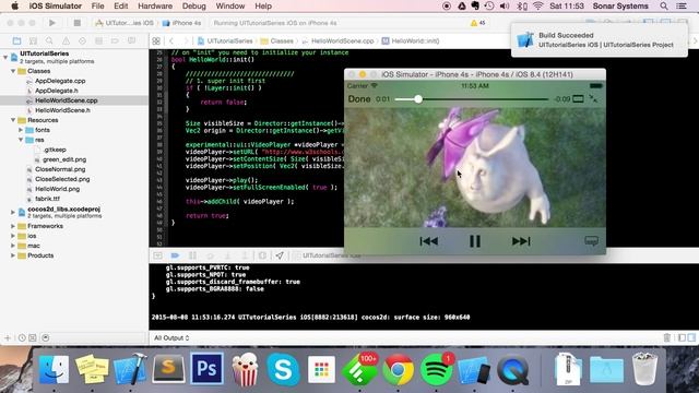 Cocos2d-x UI C++ - UIVideoPlayer смотреть онлайн