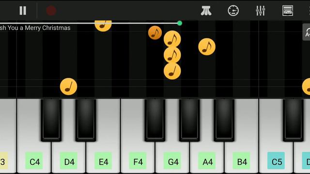 We wish you merry Christmas song in Android in perfect piano app смотреть онлайн