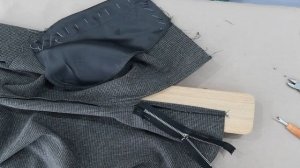 Курс по пошиву юбки | Урок № 11 |Технология шитья - обработка передней детали и гульфика.