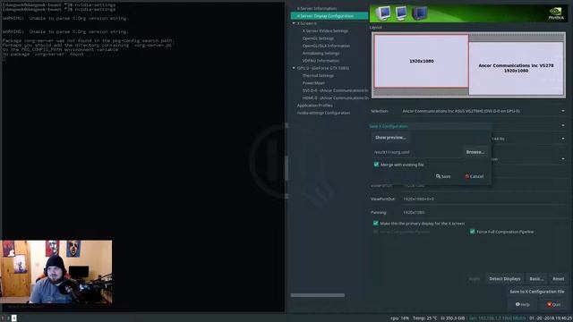 Manjaro i3 - Nvidia Settings Not Saving & Screen Tearing Fix смотреть онлайн