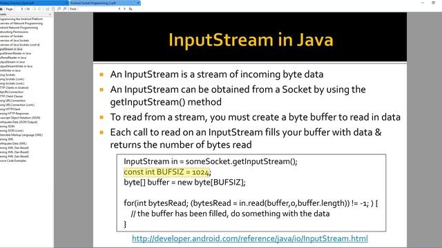 Android Lecture 5.4 - InputStream in Java смотреть онлайн