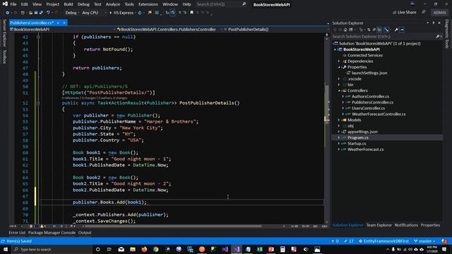 ASP.NET Core Web API + Entity Framework Core : Saving Related Data - EP05 смотреть онлайн
