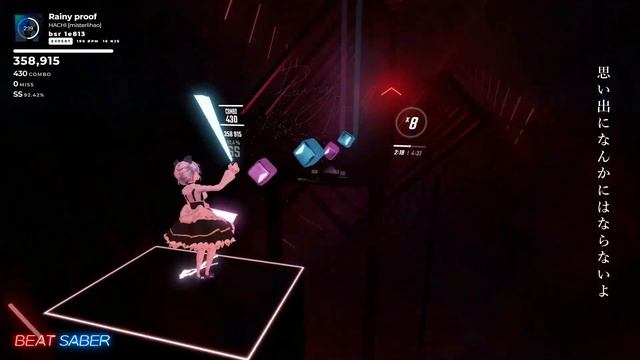 【BeatSaber】Rainy proof / HACHI【低スペックPCとOculus Quest 2だけでトラッキング】 смотреть онлайн