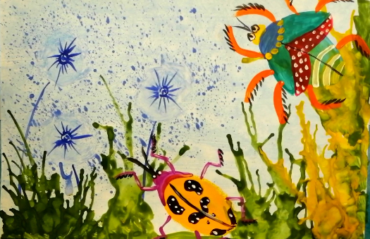 Как нарисовать чудесных жучков. смотреть онлайн