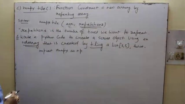 Python Pandas | numpy.tile() | class 12 IP смотреть онлайн