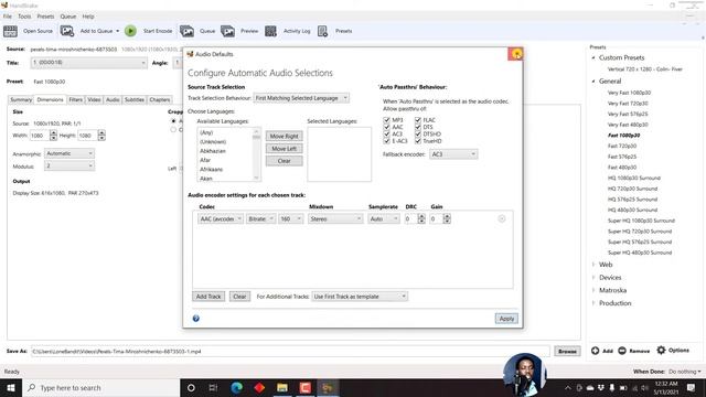 How to Create a Custom Presets in HandBrake for Vertical Videos смотреть онлайн