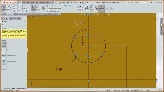 9, Online SolidWorks – Trim and Extend Sketch Tools – How to Find and Use Them смотреть онлайн