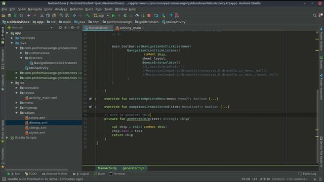 Android Studio Shoes Store App - Golden Shoes: Adding Chips for Categories (part5) смотреть онлайн