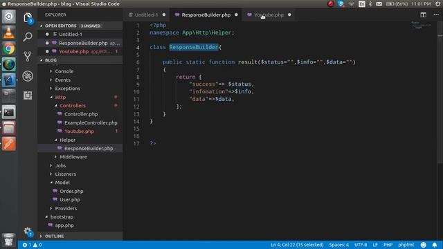Lumen tutorial 8 - common response helper for Api смотреть онлайн
