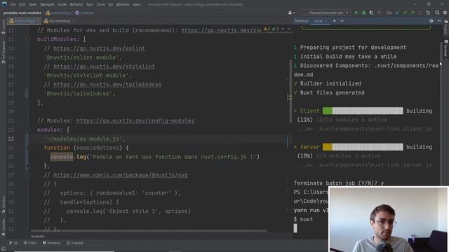 NUXTJS MODULES : BASES et vue d'ensemble смотреть онлайн