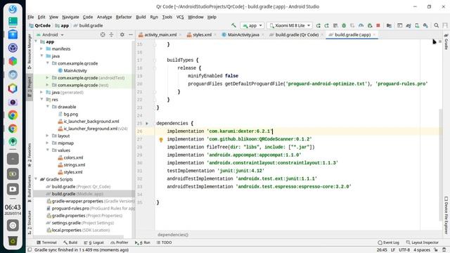 Membaca QRCode Dengan Menggunakan Android Studio смотреть онлайн