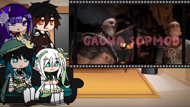 Genshin Impact Archons React To Kratos // Genshin Impact // Gacha life & Gacha Club part 2 смотреть онлайн