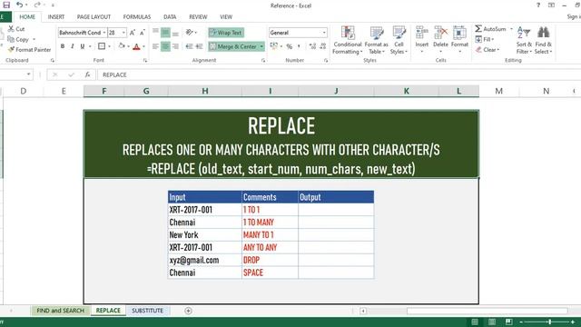 Text Functions in Excel | Find, Search, Replace and Substitute function in Excel смотреть онлайн