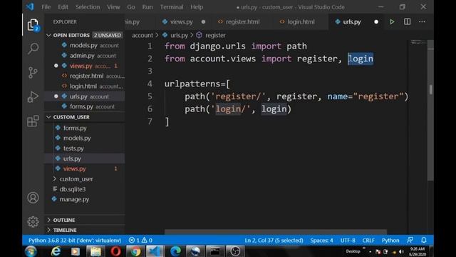 Django Tutorial, User Authentication System .User Registration #3 смотреть онлайн