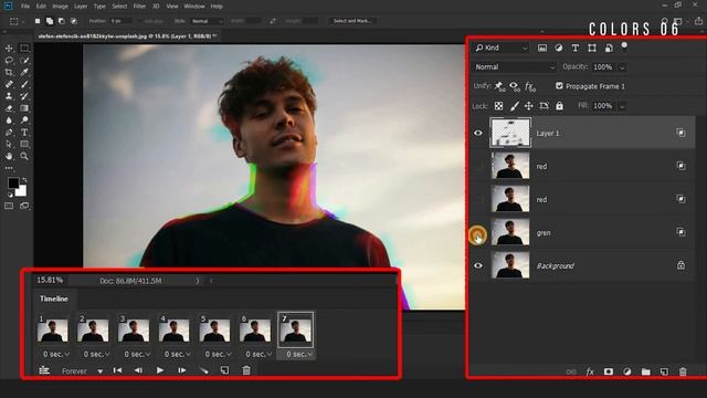 How to create Animated Glitch GIF using Photoshop | Glitch Effect | GIF Effect смотреть онлайн