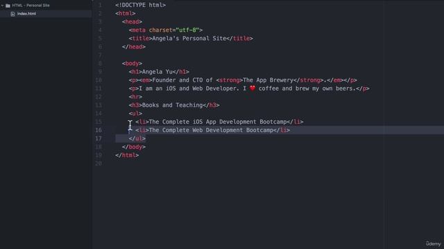 017 HTML Lists смотреть онлайн
