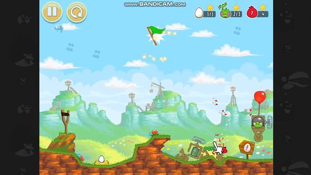 Angry Birds Playthrough Red Mighty Feathers Egg Defender 1 смотреть онлайн