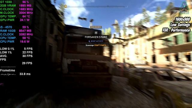 Dying Light 2 Stay Human | GT 1030 | 1440P, 1080P, 900P, 768P, 720P + Low Settings + FSR Tasted. смотреть онлайн