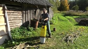 test YT5452 видеотест китайского измельчителя веток electric shredder помощник на дачном участке