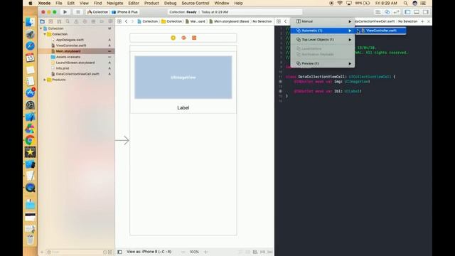 How to Create Collection view in Xcode 9.0 (Swift 4.0) Part 1 смотреть онлайн