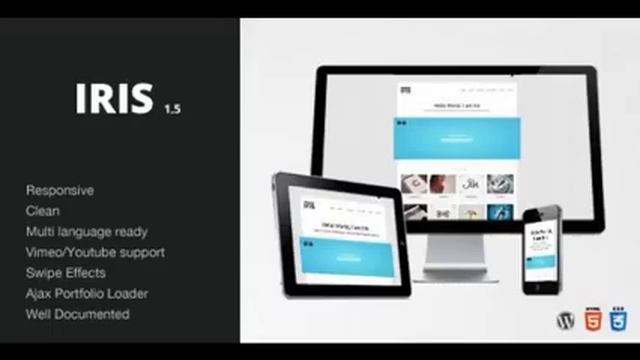 Preview Iris - Clean / Responsive / Ajax / WordPress Creat смотреть онлайн