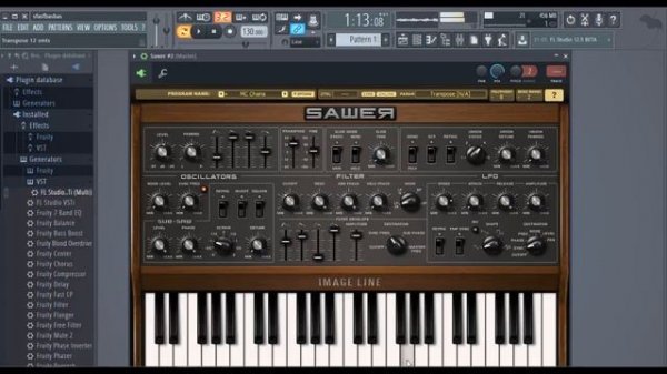 FL studio plugin Sawer test
