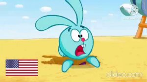 Крош кричит на разных языках