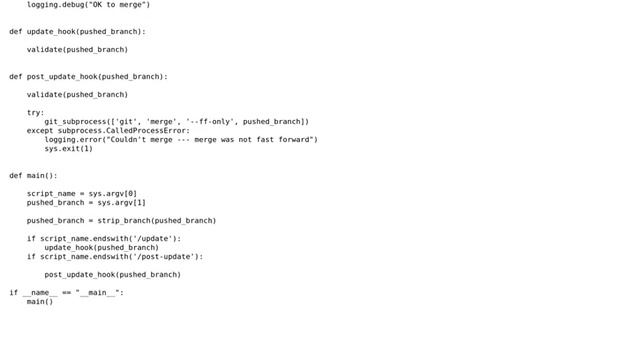 Code Review: Git hook that checks out branch that was pushed to this repository смотреть онлайн