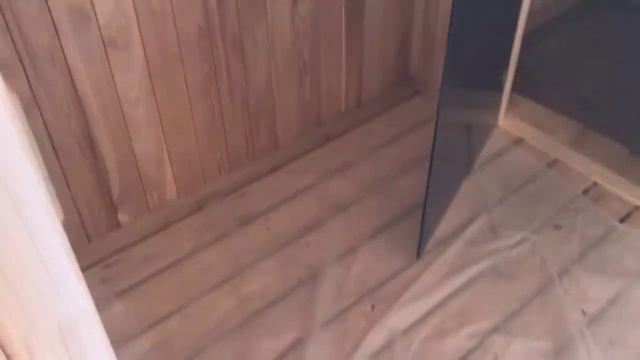 Обзор перевозной бани 6х2,35 метра, с небольшой верандой. смотреть онлайн