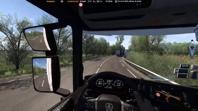 ETS2 1.41 Historical island Mont Saint-Michel, France. Scania S. Tobii Eye Tracker 5 & ProMods Map смотреть онлайн