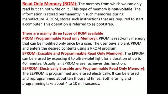 JELET 2020 | RAM and ROM Details discussion | Diploma Engineering | Computer Application Lecture- 0 смотреть онлайн