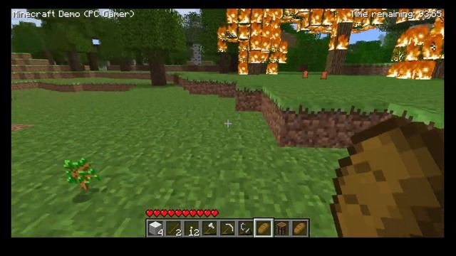 Minecraft PC Gamer demo version Gameplay. смотреть онлайн